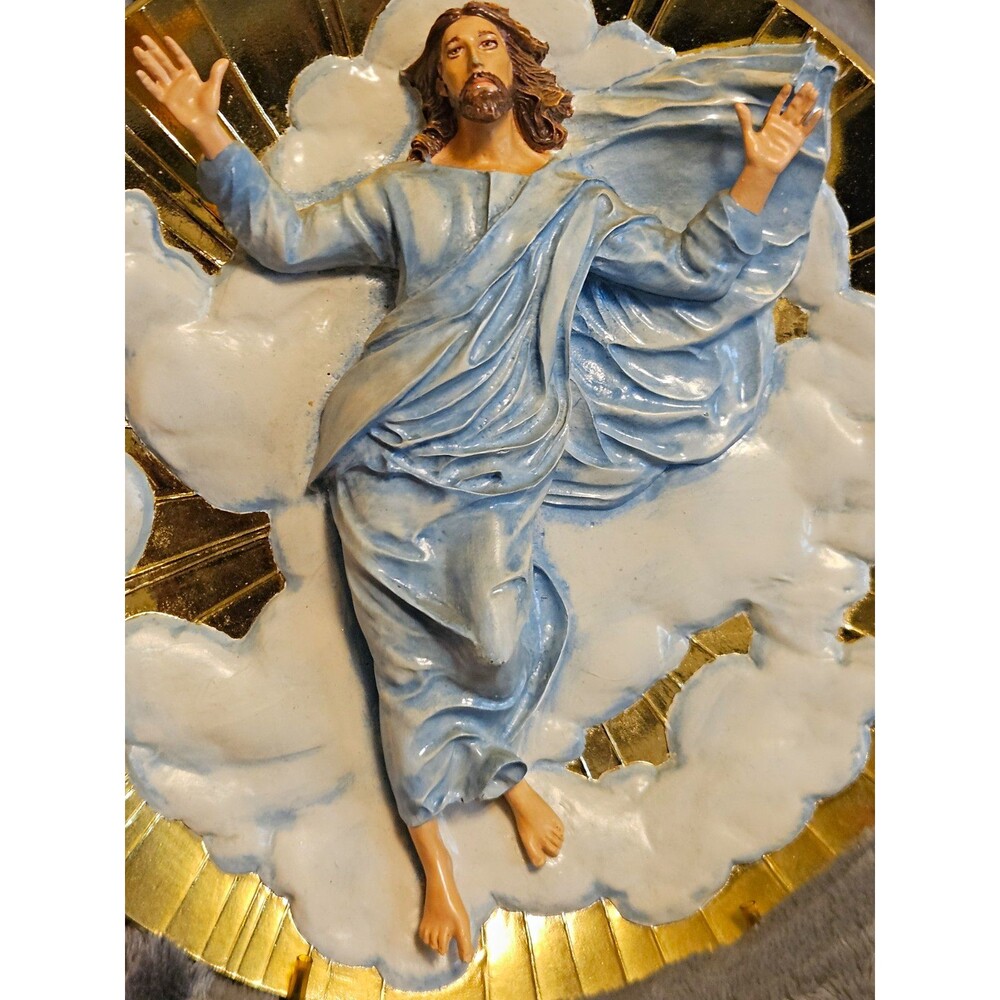 Franklin Mint Raphael’s Transfiguration Handmade Christian Plate/Plaque - Golden
